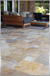 travertine patio